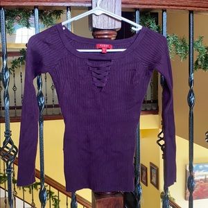 Purple guess long sleeve top